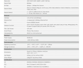 Dahua NVR4116-8POE Ψηφιακό δικτυακό καταγραφικό (NVR) για 16 IP κάμερες.