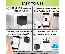 Κρυφή κάμερα- φορτιστής με απομακρυσμένη πρόσβαση μέσω wifi 1080P