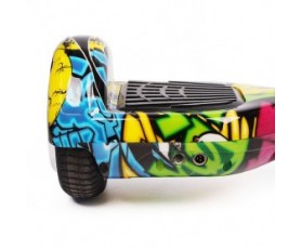 ΠΑΤΙΝΙ ΙΣΟΡΡΟΠΙΑΣ ΗΛΕΚΤΡΙΚΟ ΜΕ ΡΟΔΕΣ 6.5" SMART BALANCE WHEEL HOVERBOARD YELLOW GRAFFITI