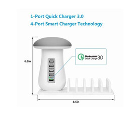 Κοριός Παρακολούθησης χώρου και ομιλίας Σε Πολυφορτιστή 5 ΘΕΣΕΩΝ