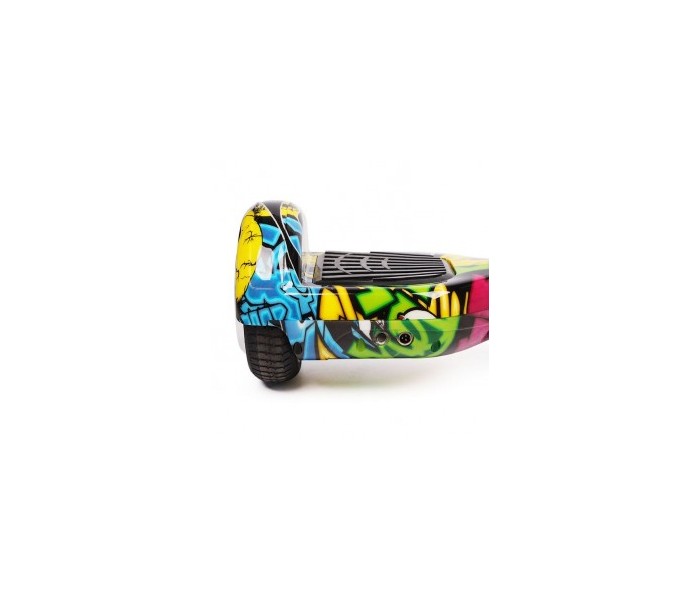 ΠΑΤΙΝΙ ΙΣΟΡΡΟΠΙΑΣ ΗΛΕΚΤΡΙΚΟ ΜΕ ΡΟΔΕΣ 6.5" SMART BALANCE WHEEL HOVERBOARD YELLOW GRAFFITI